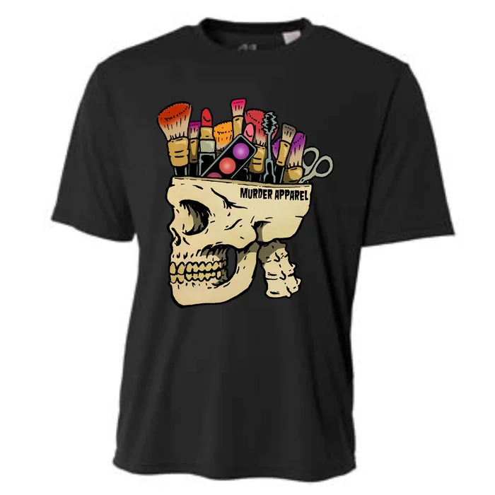 Make Up Addict Skull Gothic Gift Cooling Performance Crew T-Shirt