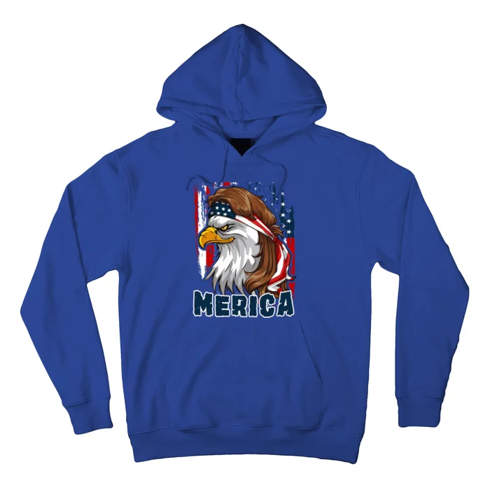 Merica Usa American Flag Eagle Mullet And Bandana Gift Hoodie