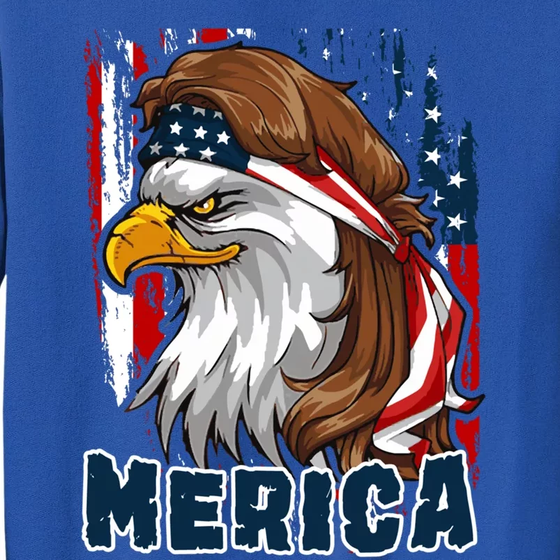 Merica Usa American Flag Eagle Mullet And Bandana Gift Sweatshirt