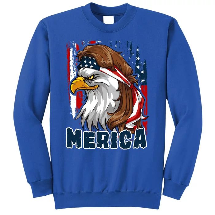 Merica Usa American Flag Eagle Mullet And Bandana Gift Sweatshirt