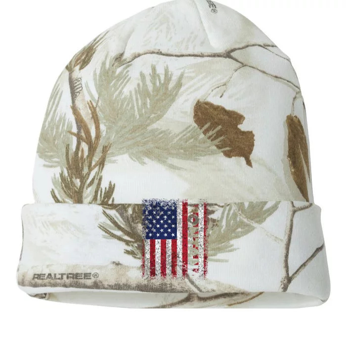 Montana Usa American Flag Home Vintage Patriotic Gift Kati - 12in Camo Beanie