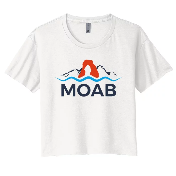 Moab Utah Arches National Park Women's Crop Top Tee