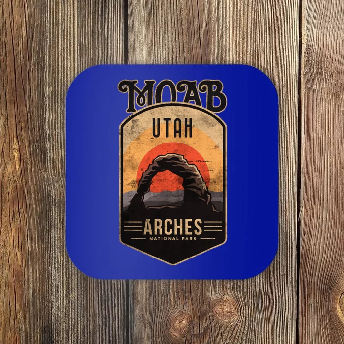 Moab Utah Arches National Park Adventure Vintage Gift Coaster