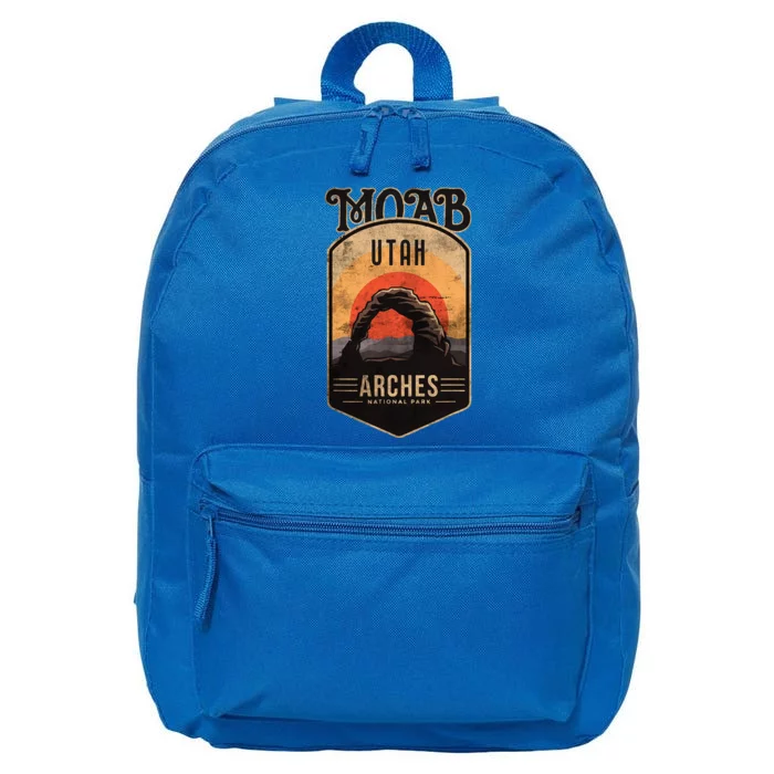 Moab Utah Arches National Park Adventure Vintage Gift 16 in Basic Backpack