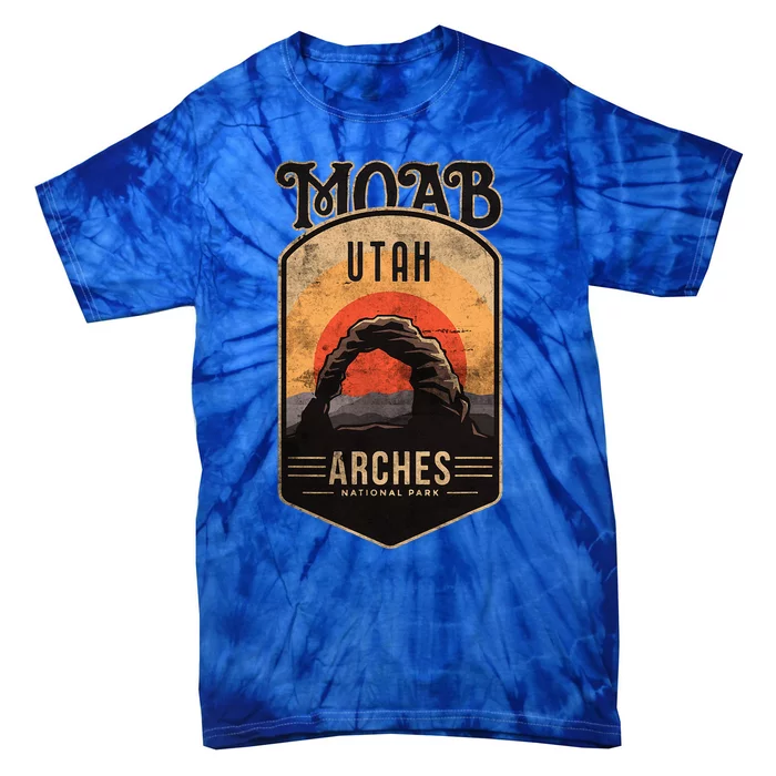 Moab Utah Arches National Park Adventure Vintage Gift Tie-Dye T-Shirt