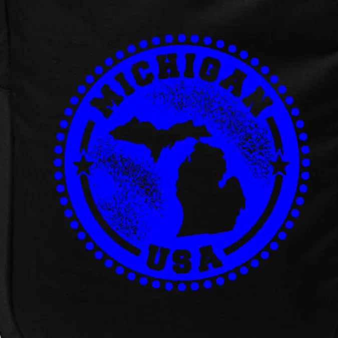 Michigan USA Blue Logo Impact Tech Backpack