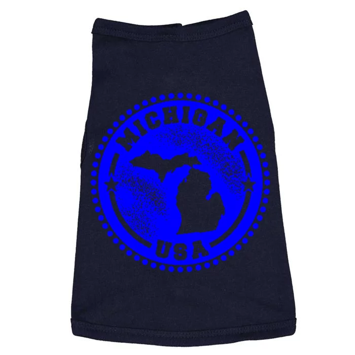 Michigan USA Blue Logo Doggie Tank