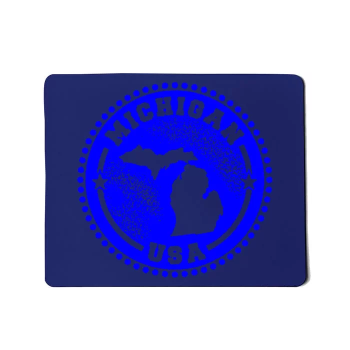 Michigan USA Blue Logo Mousepad