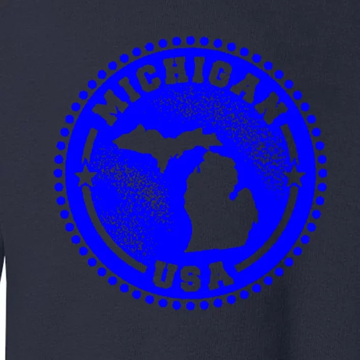 Michigan USA Blue Logo Toddler Sweatshirt