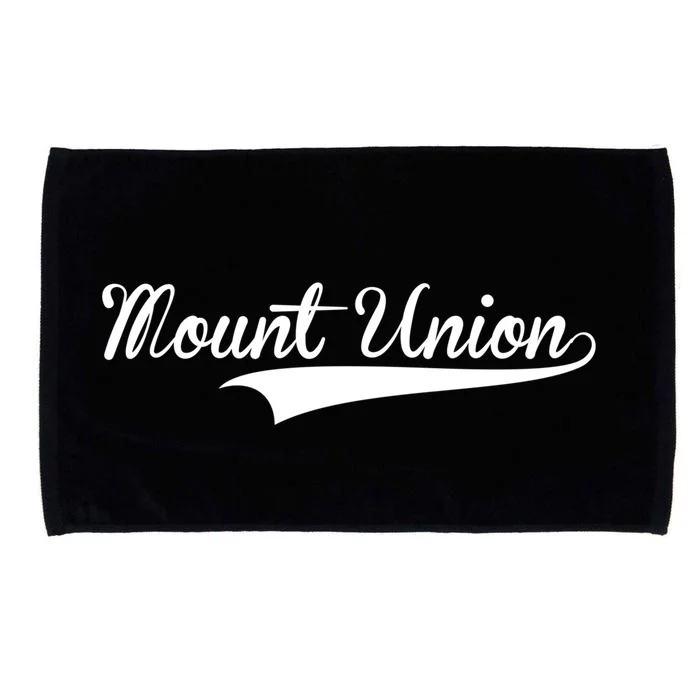 Mount Union Baseball Vintage Retro Font Meaningful Gift Microfiber Hand Towel