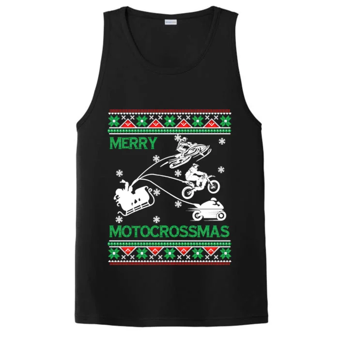 Motorcross Ugly Christmas Performance Tank