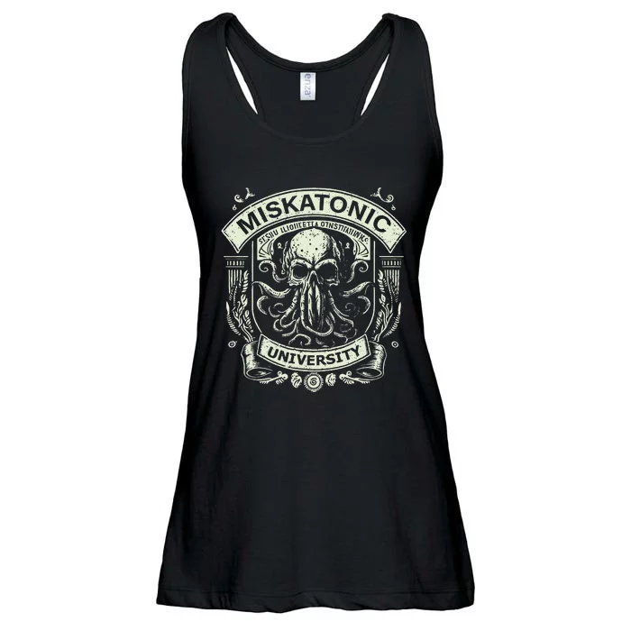 Miskatonic University Cthulhu Mythos Necronomicon Ladies Essential Flowy Tank