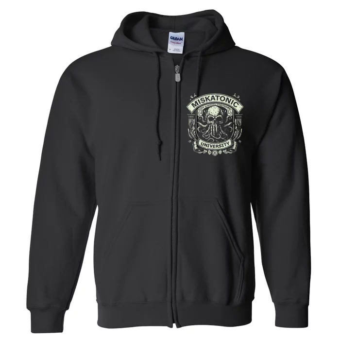 Miskatonic University Cthulhu Mythos Necronomicon Full Zip Hoodie