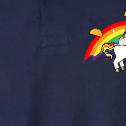 Magical Unicorn Cat Taco Rainbow Softstyle Adult Sport Polo