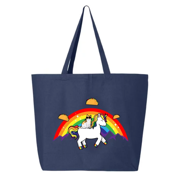 Magical Unicorn Cat Taco Rainbow 25L Jumbo Tote