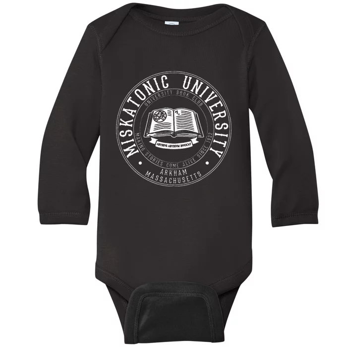 Miskatonic University Cthulhu Mythos Necronomicon Baby Long Sleeve Bodysuit