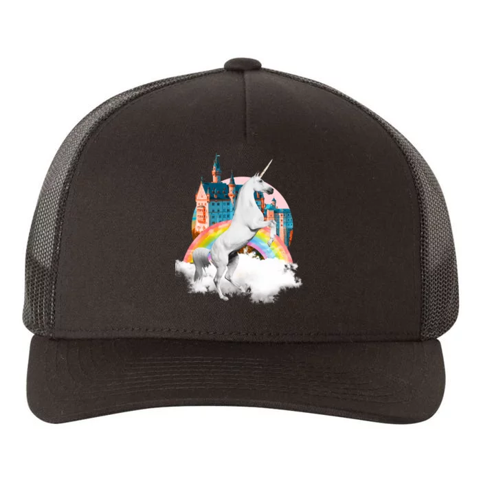 Magical Unicorn Castle Yupoong Adult 5-Panel Trucker Hat