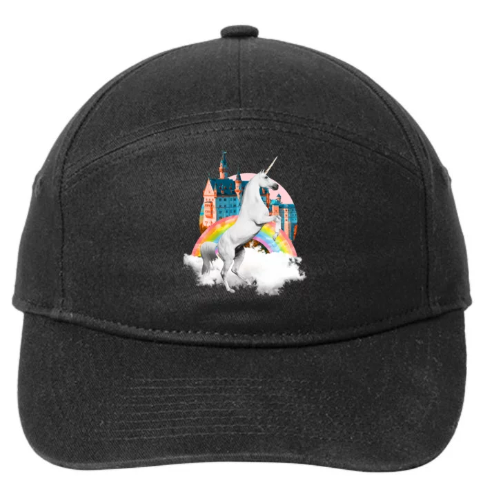 Magical Unicorn Castle 7-Panel Snapback Hat