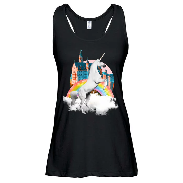 Magical Unicorn Castle Ladies Essential Flowy Tank