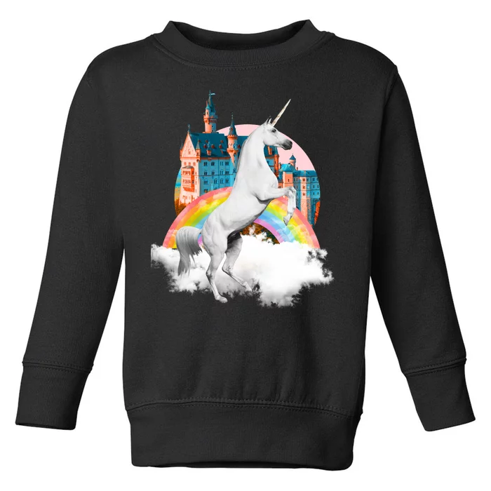 Magical Unicorn Castle Toddler Sweatshirt