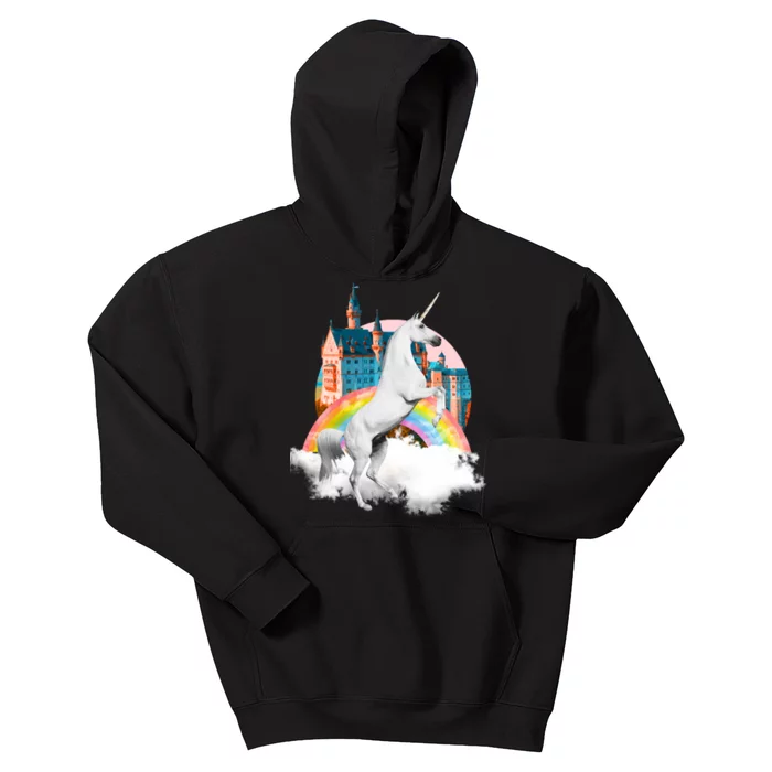 Magical Unicorn Castle Kids Hoodie