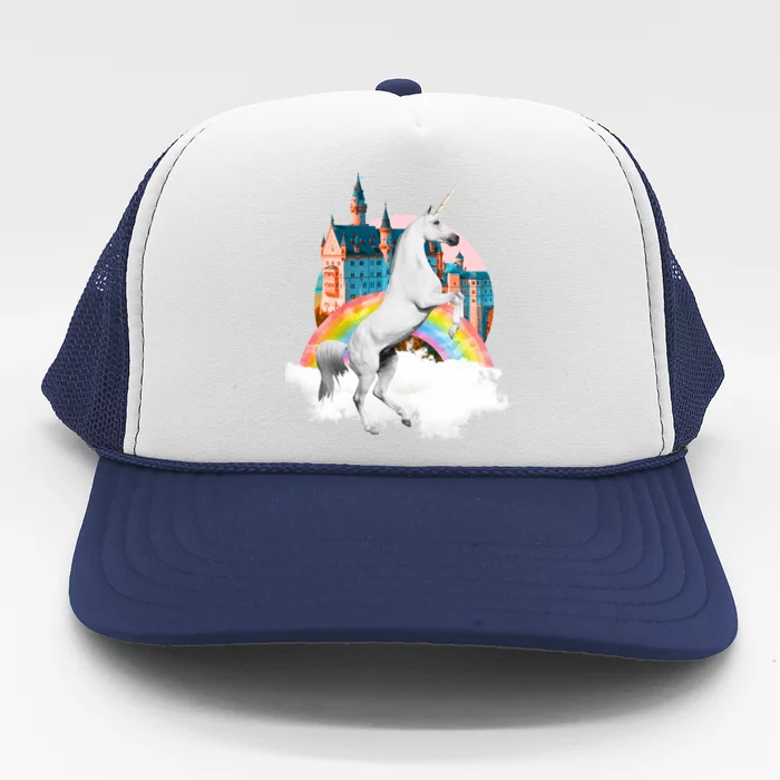 Magical Unicorn Castle Trucker Hat