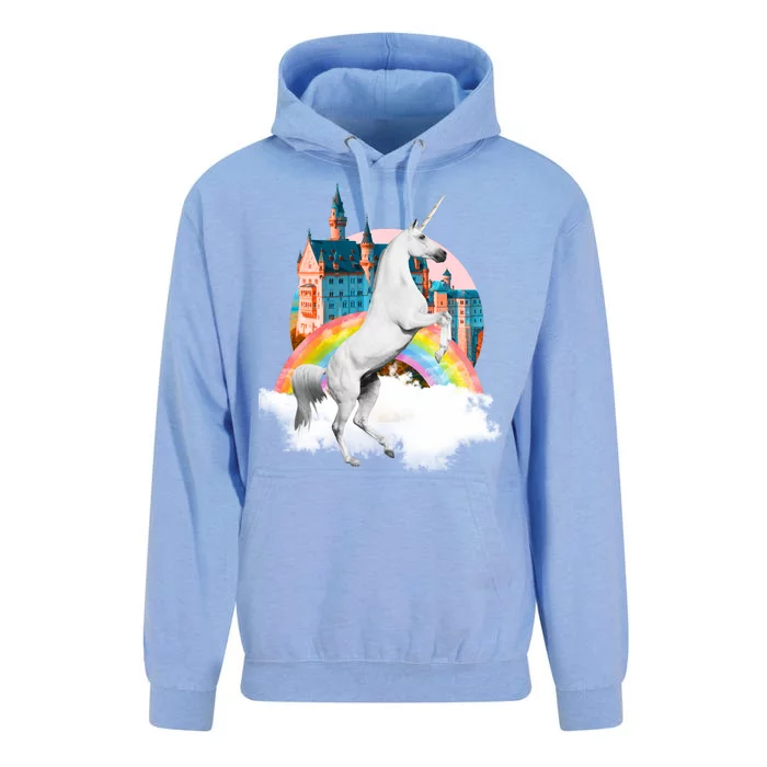 Magical Unicorn Castle Unisex Surf Hoodie