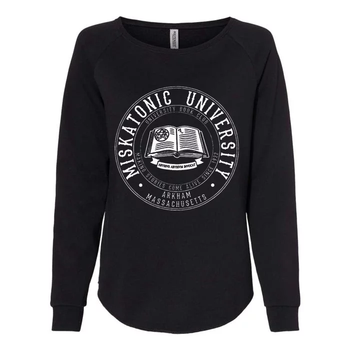 Miskatonic University Cthulhu Mythos Necronomicon Womens California Wash Sweatshirt