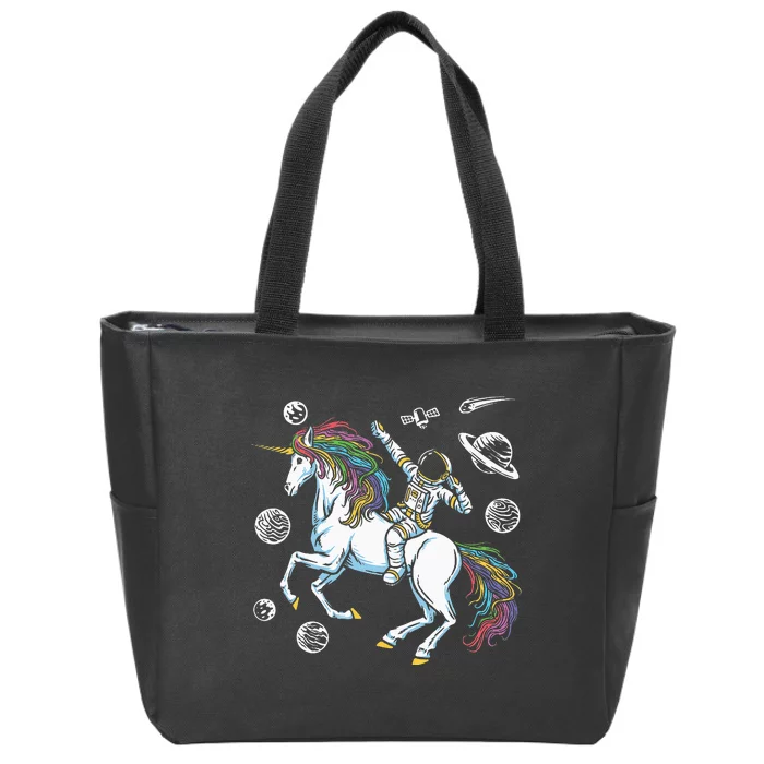 Magical Unicorn Cosmonaut Gift Space Travel Astronaut Zip Tote Bag