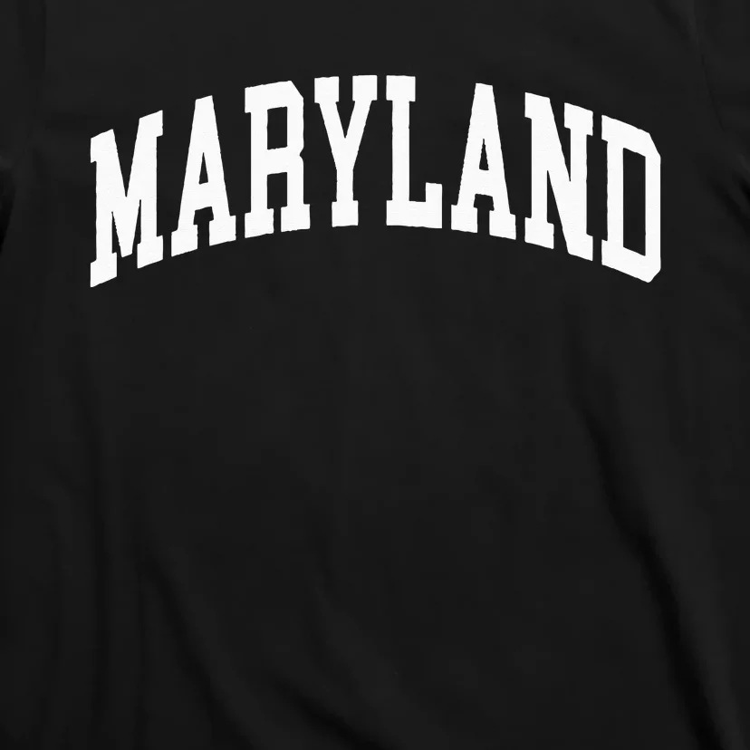 Maryland US College Font Proud American USA States T-Shirt