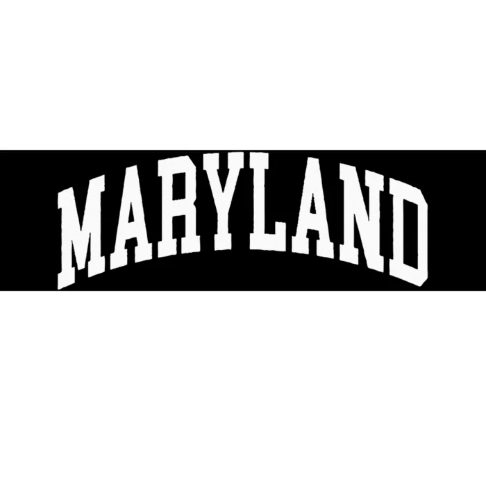 Maryland US College Font Proud American USA States Bumper Sticker