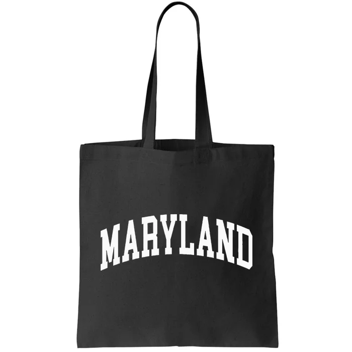 Maryland Us College Font Proud American Usa States Tote Bag