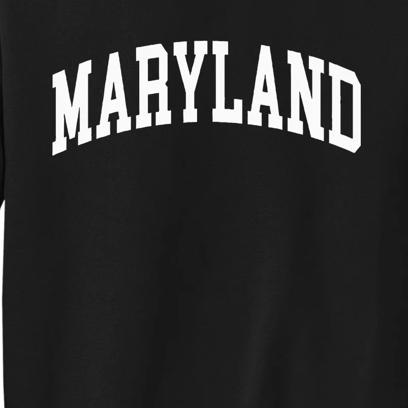 Maryland Us College Font Proud American Usa States Tall Sweatshirt