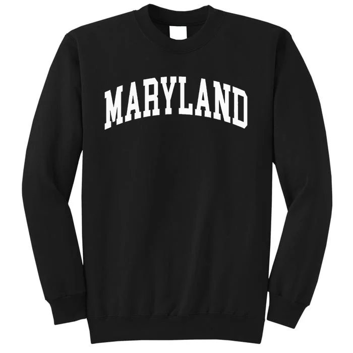 Maryland Us College Font Proud American Usa States Tall Sweatshirt