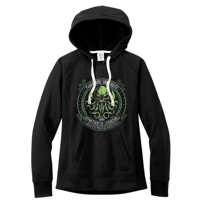 Miskatonic University Cosmic Horror Cthulhu Women's Fleece Hoodie