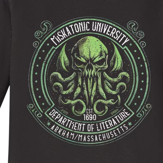 Miskatonic University Cosmic Horror Cthulhu Baby Long Sleeve Bodysuit