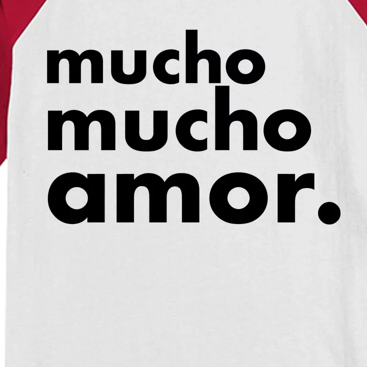 Mucho Mucho Amor Funny Meme Kids Colorblock Raglan Jersey