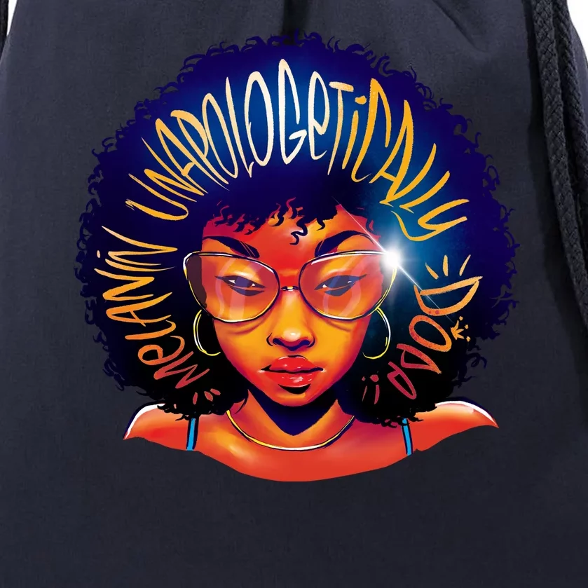 Melanin Unapologetically Dope Drawstring Bag