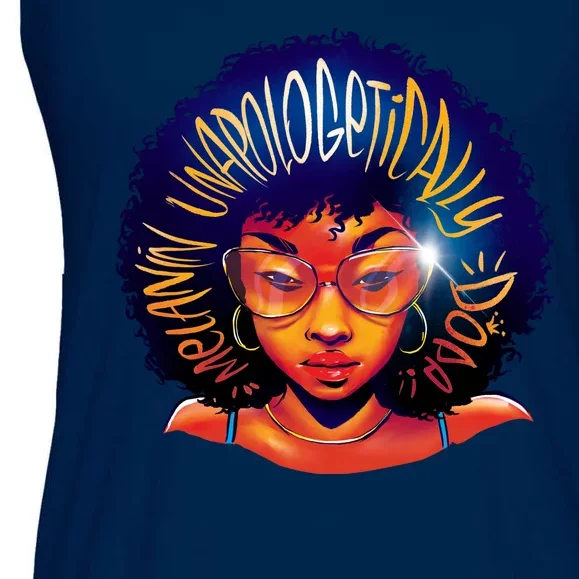 Melanin Unapologetically Dope Ladies Essential Flowy Tank