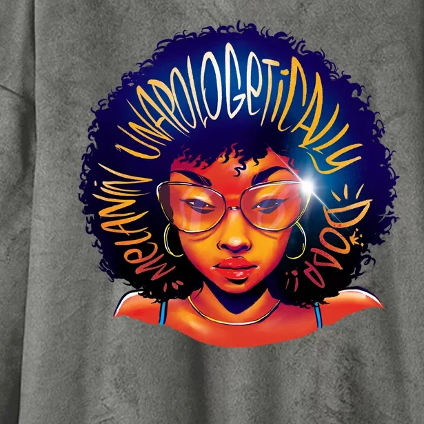 Melanin Unapologetically Dope Hooded Wearable Blanket