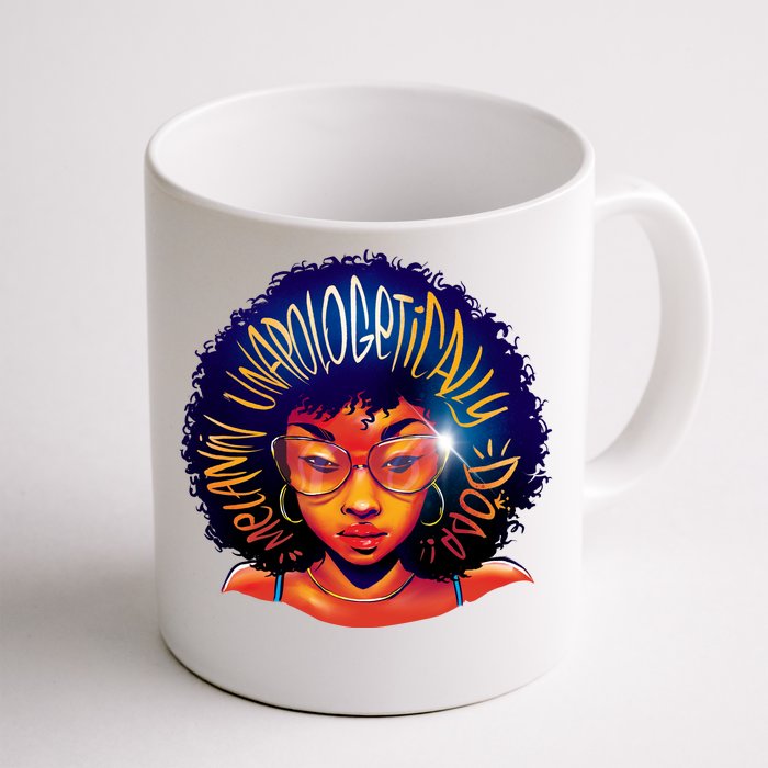 Melanin Unapologetically Dope Front & Back Coffee Mug