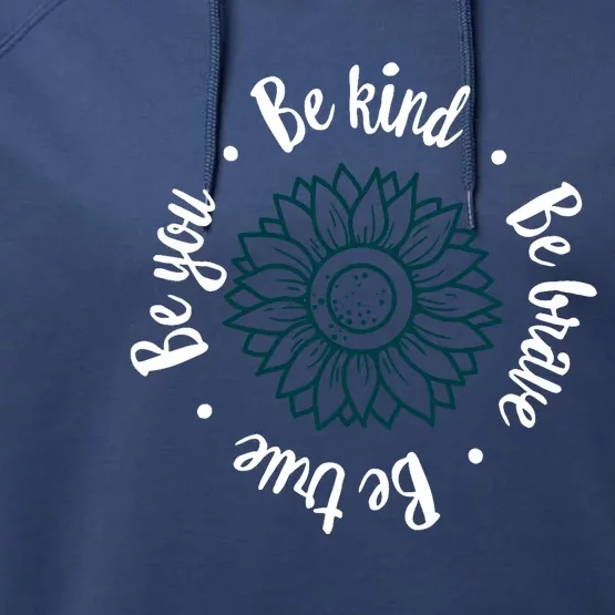 Matching Unity Day Orange Teacher Kindness Be Kind Girl Performance Fleece Hoodie