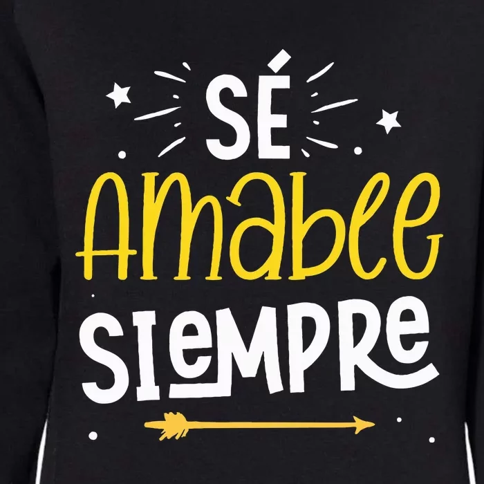 Matching Unity Day Orange Sé Amable Spanish Bilingual Kind Womens California Wash Sweatshirt