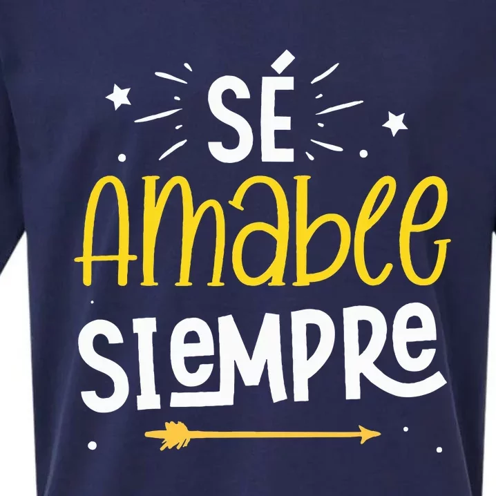 Matching Unity Day Orange Sé Amable Spanish Bilingual Kind Sueded Cloud Jersey T-Shirt