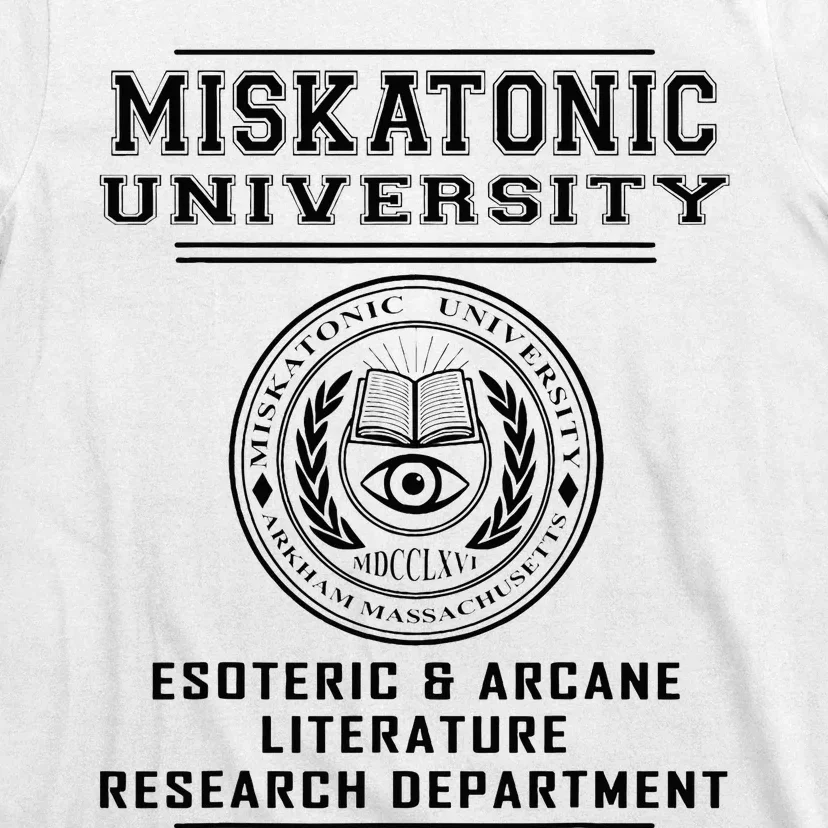 Miskatonic University Esoteric Literature Department T-Shirt