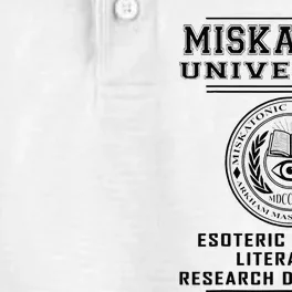 Miskatonic University Esoteric Literature Department Dry Zone Grid Performance Polo