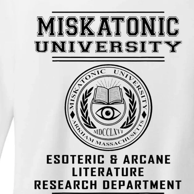 Miskatonic University Esoteric Literature Department Womens CVC Long Sleeve Shirt