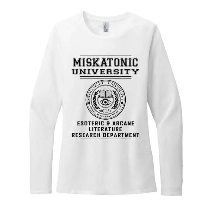 Miskatonic University Esoteric Literature Department Womens CVC Long Sleeve Shirt