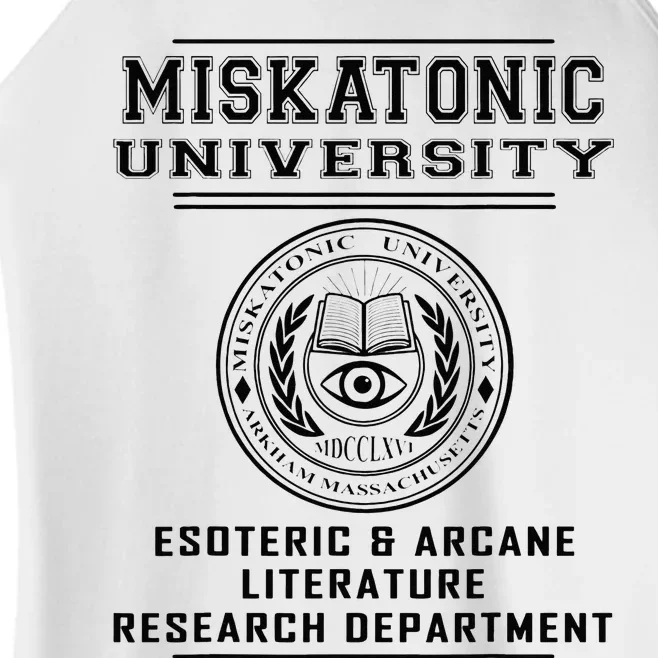 Miskatonic University Esoteric Literature Department Women’s Perfect Tri Rocker Tank