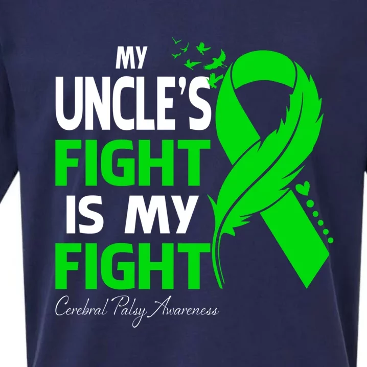 My Uncle's Fight Is My Fight Cerebral Palsy Awareness Gift Sueded Cloud Jersey T-Shirt